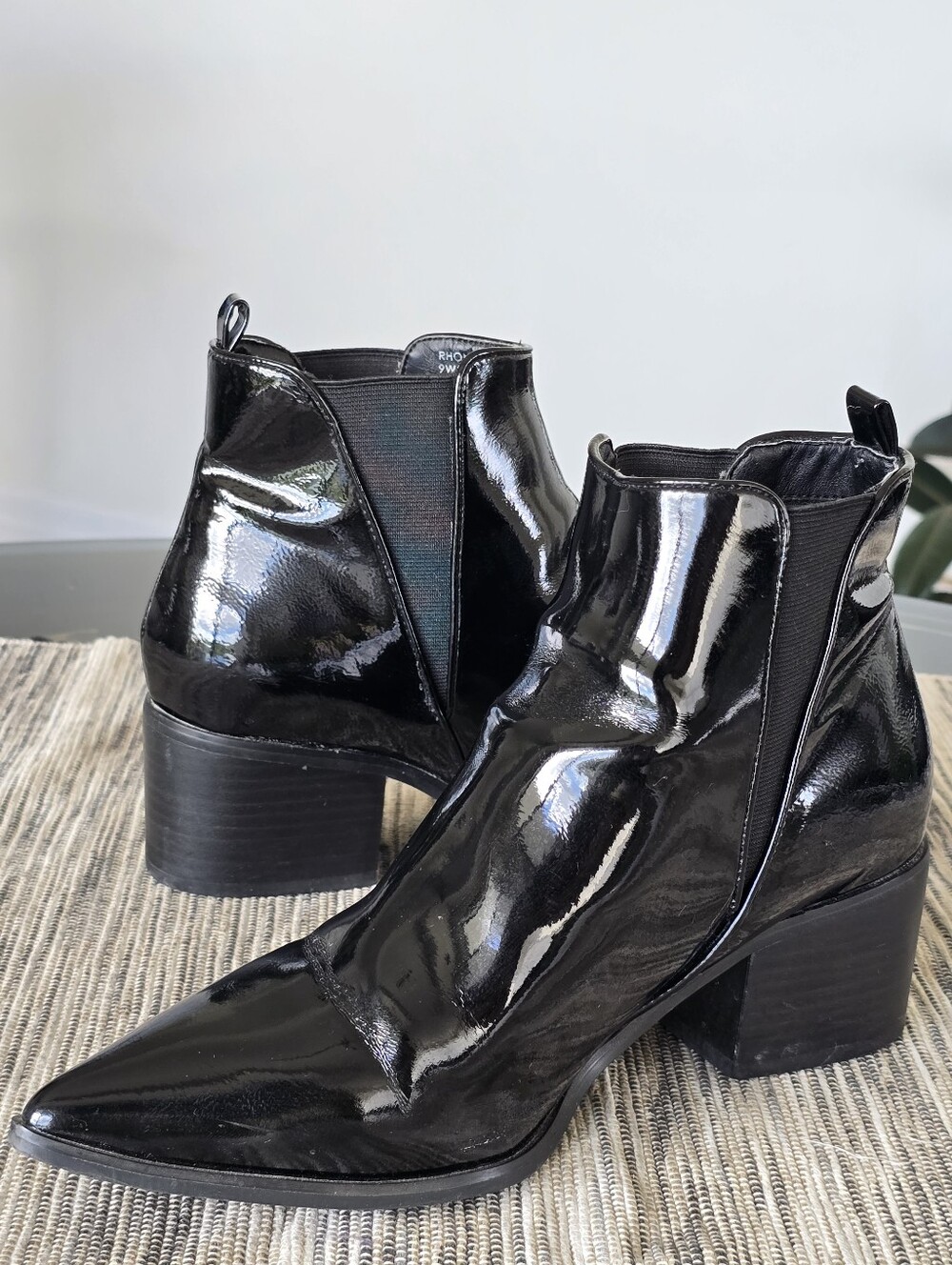 Eloquii Black Ankle Boots Wide Size 9